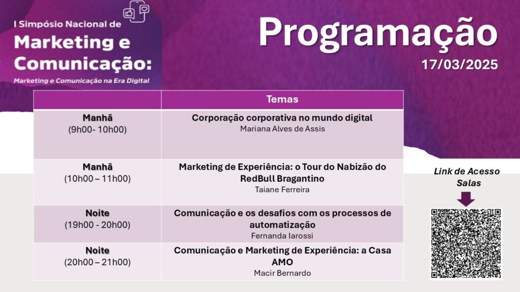 1ª Simpósio de Marketing e Comunicação na Universidade Anhembi Morumbi