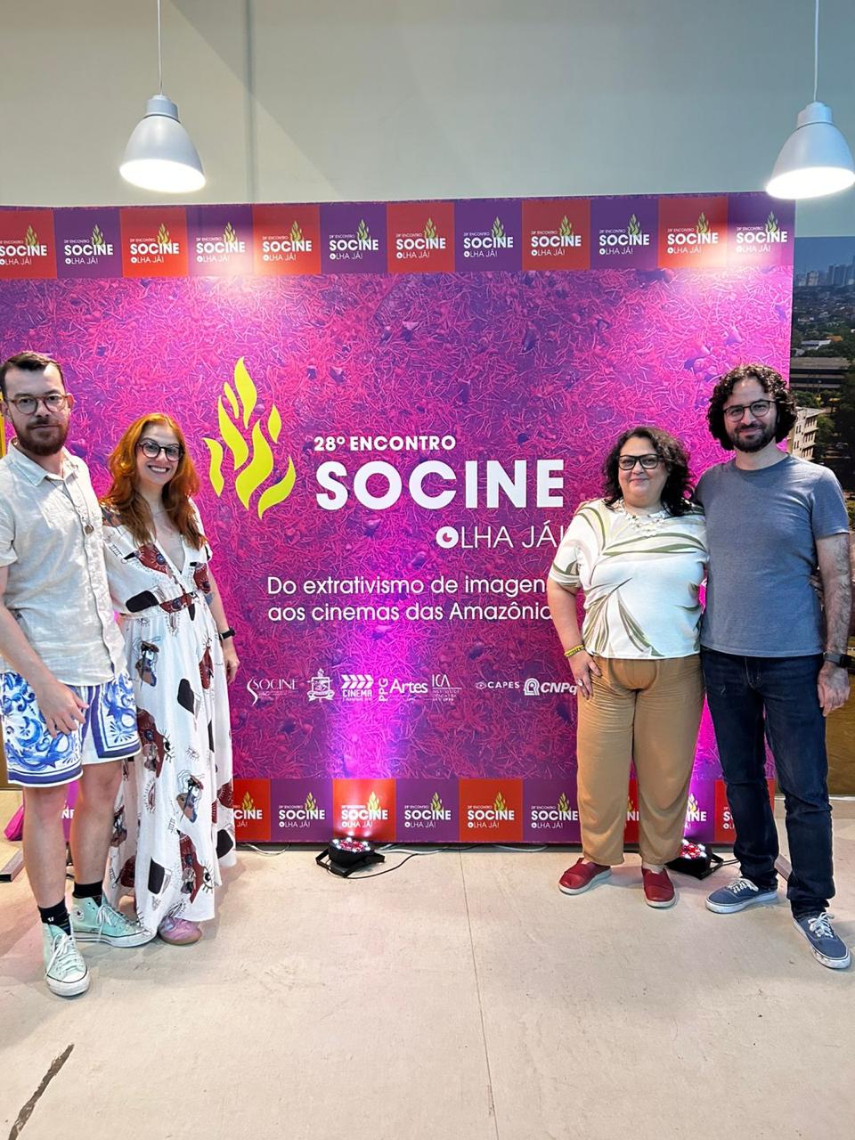 SP Cine diretoria com professores e aluno PPGCOM Anhembi