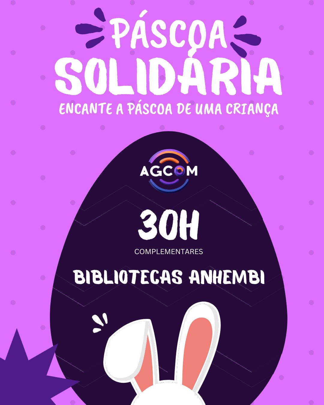 Páscoa solidária nas bibliotecas da AMO