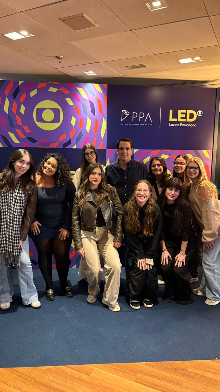 Estudantes de Publicidade e Propaganda em evento da Academia Led Globo