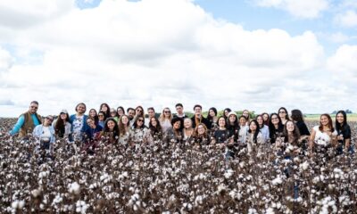 Alunos de moda visita fazenda de algodão