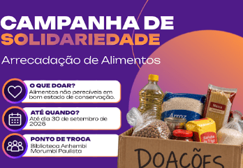 Doe alimentos e troque por livros no campus Paulista