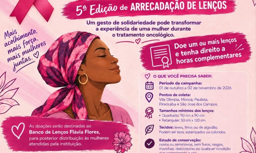 Outubro Rosa arrecada lenços