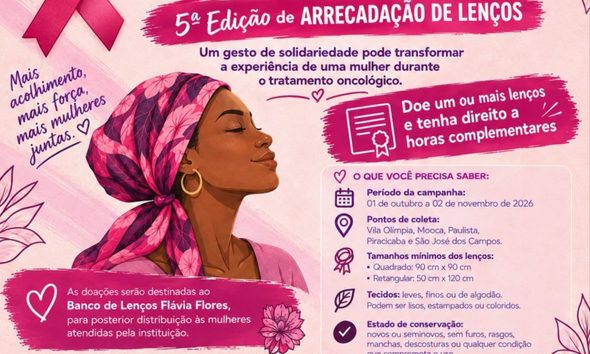 Outubro Rosa arrecada lenços